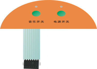 Изготовленное на заказ гибкое управление лоска SGS переключателя мембраны PCB с прилипателем 3M