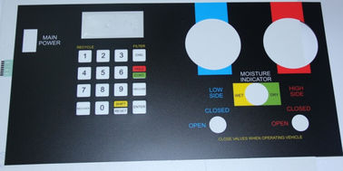 Изготовленный на заказ стикер панели касания кнопочной панели переключателя мембраны силиконовой резины ПК
