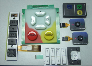 Медная клавиатура переключателя мембраны кнопки PCB RoHS фильма, сопротивлять жары