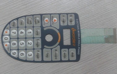 Переключатель мембраны сотового телефона тонкого фильма водоустойчивый с 3M слипчивым и светом СИД