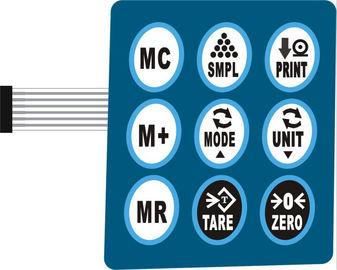 Кнопочные панели переключателя мембраны силиконовой резины освещенные контржурным светом СИД для кондиционера воздуха