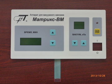 Панель переключателя мембраны ощущения усилий ровная с ясным окном, ориентированный на заказчика кнопочной панелью