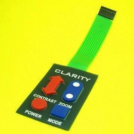 Кнопочная панель переключателя панели мембраны backlit икон плоская выбивая резиновая с прилипателем задней части 3M